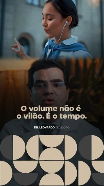 O volume não é o vilão. É o tempo.